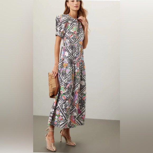 Banjanan Vibrant Geometric Maxi Dress